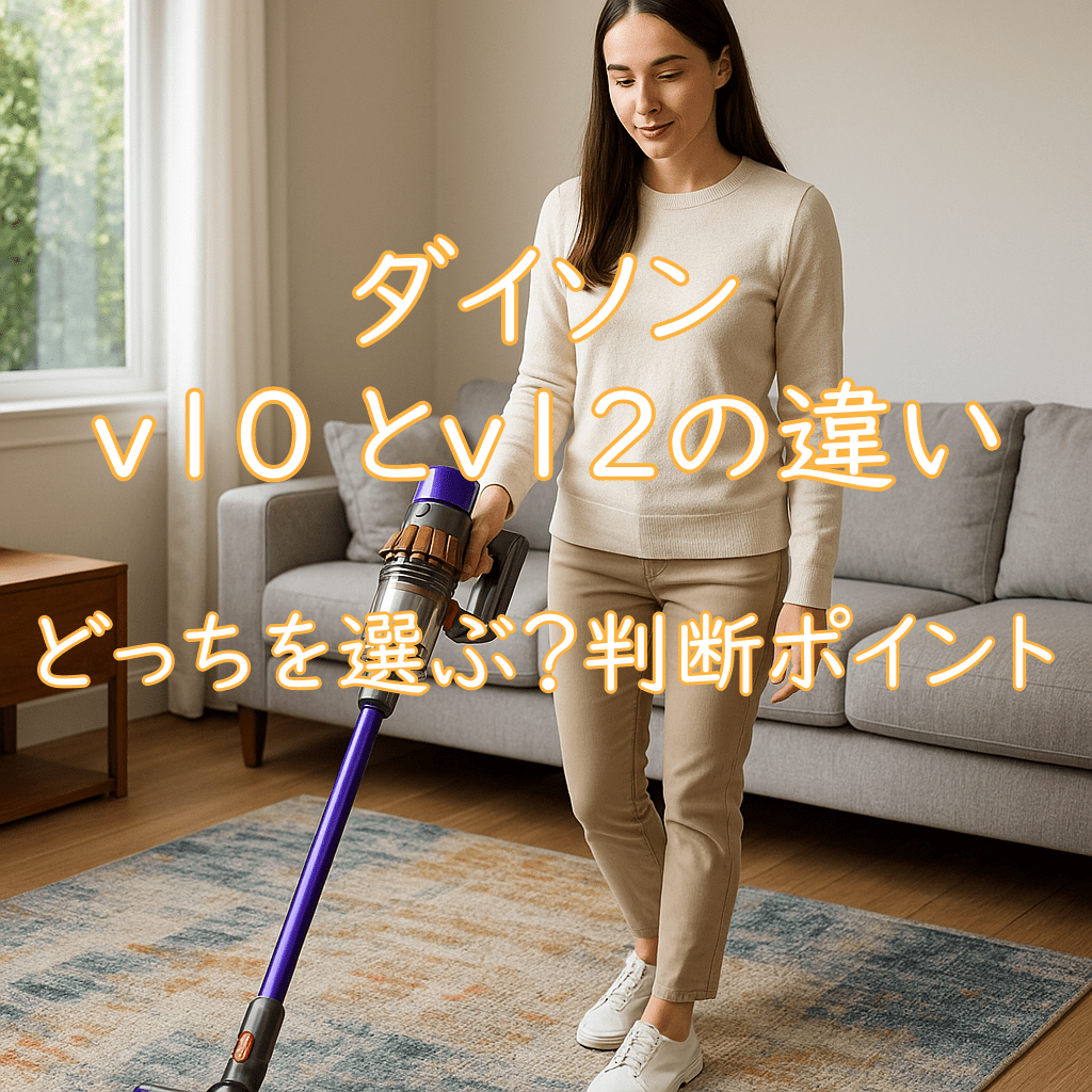 ダイソンコードレス掃除機 v10とv12の違い